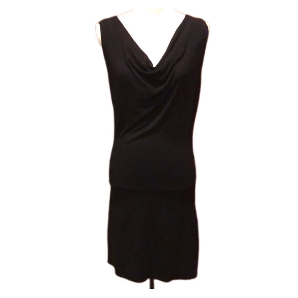 Amour Vert Paris eco Friendly Cowl Neck Black Dre - Picture 1 of 16